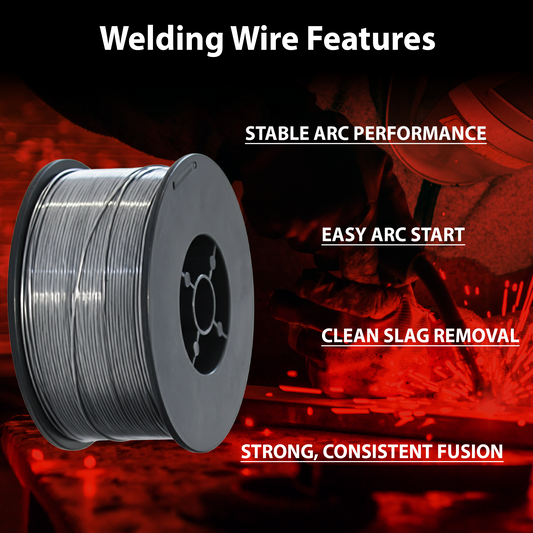 AWS E71T-GS 2 lb (1kg) Spool Gasless Flux-Cored Wire "Innershield Style"