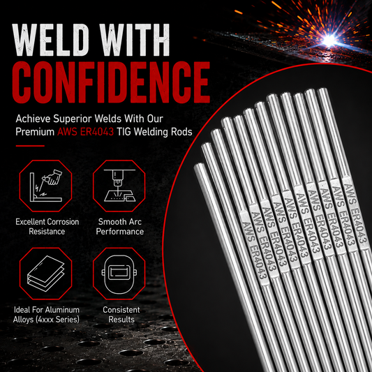 AWS ER4043 10 lb (5 kg) Pack Aluminum TIG Welding Rods