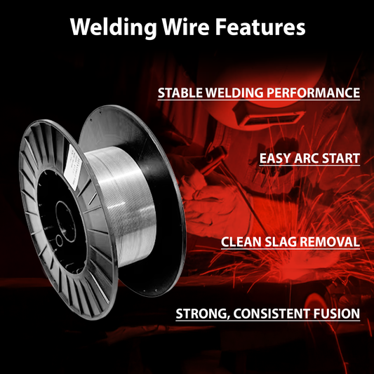 AWS E71T-1C .045 in (1.2 mm), 33 lb (15 kg) Spool, Dual Shielded Flux-Cored Wire