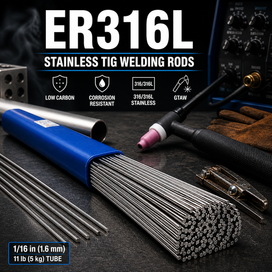 AWS ER316L 10 lb (5 kg) Tube Stainless Steel TIG Welding Rods