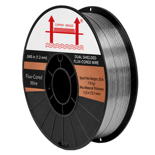AWS E71T-1C .045 in (1.2 mm), 33 lb (15 kg) Spool, Dual Shielded Flux-Cored Wire