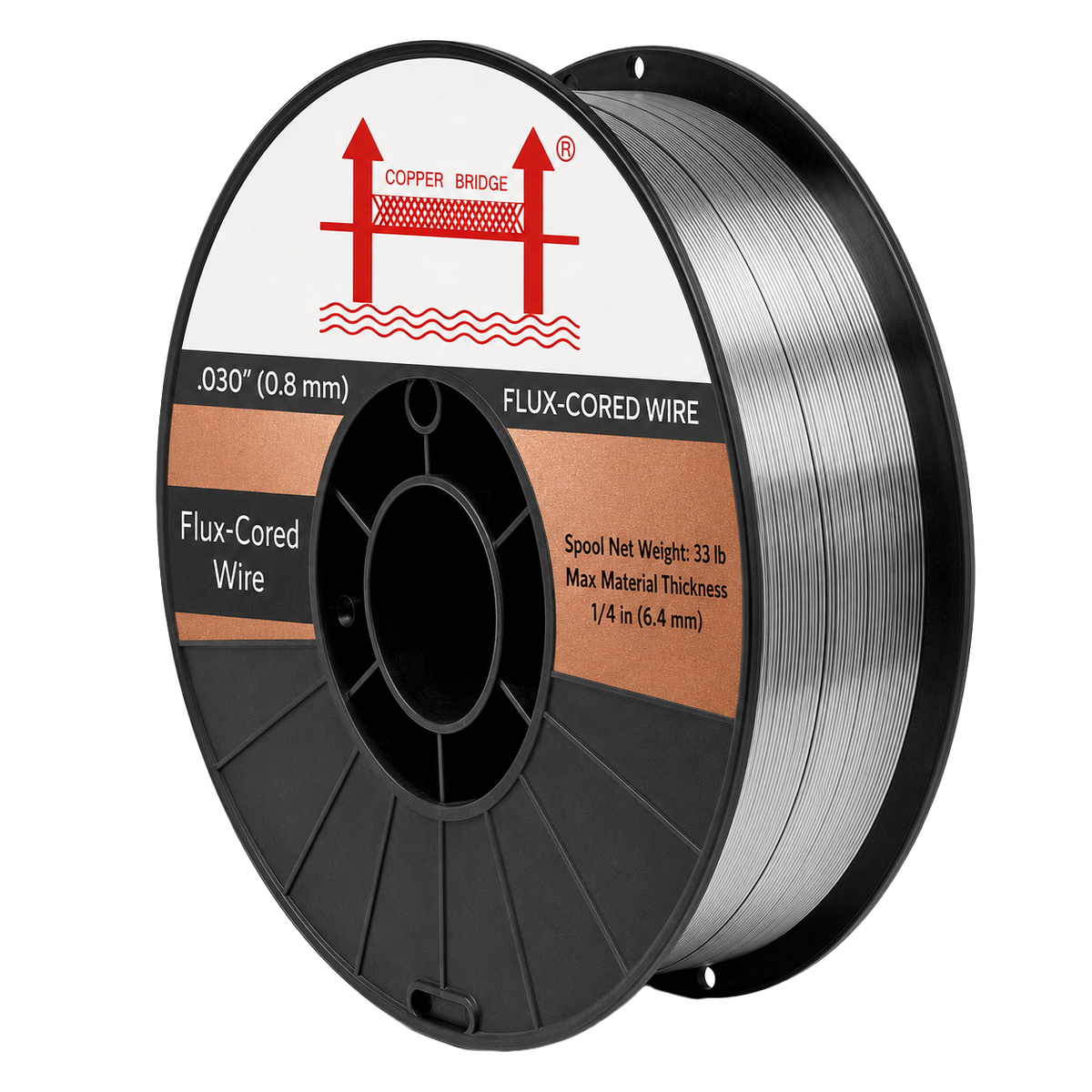 AWS E71T-GS 33 lb (15 kg) Spool Gasless Flux-Cored Wire "Innershield Style"