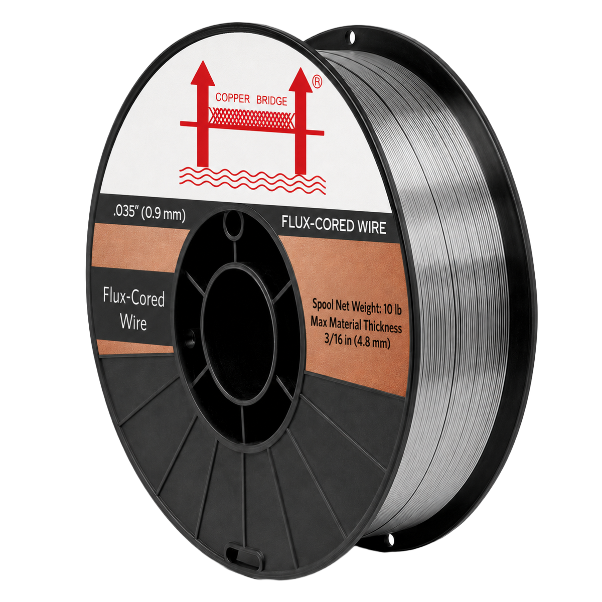 AWS E71T-GS 10 lb (5 kg) Spool Gasless Flux-Cored Wire "Innershield Style"