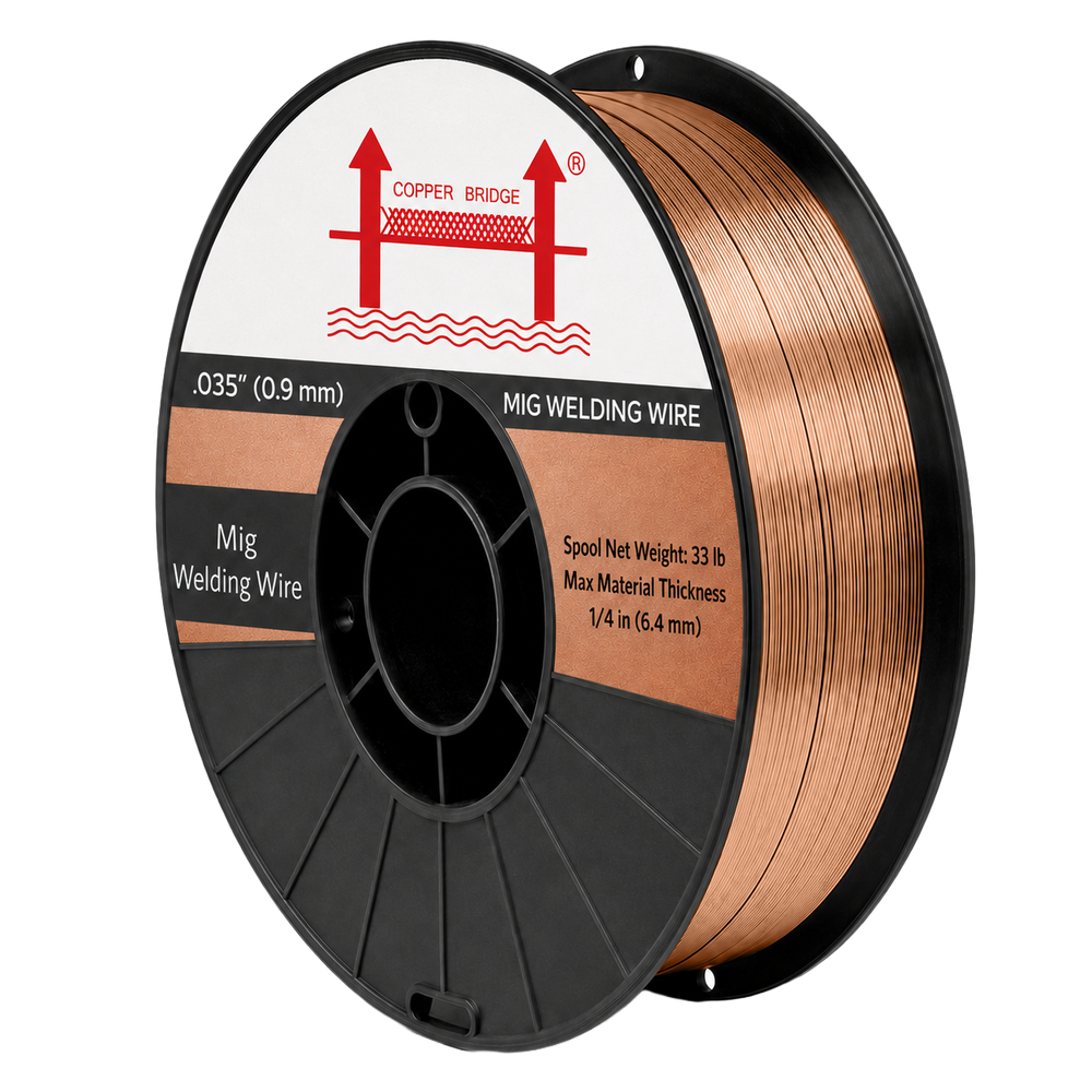 AWS ER70S-6 33 lb (15 kg) Spool Solid MIG Wire