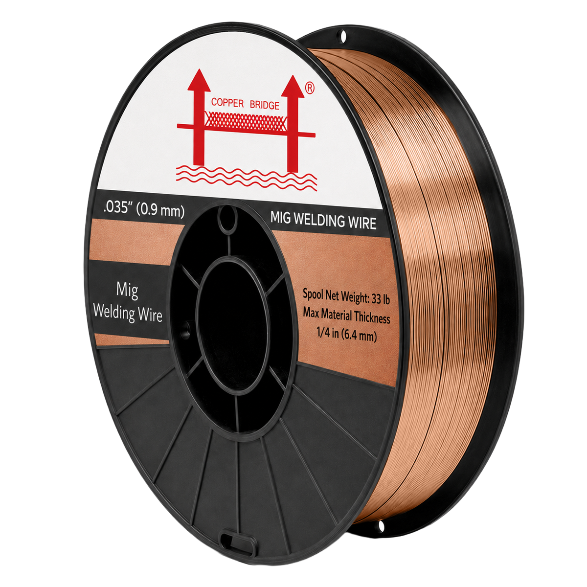 AWS ER70S-6 33 lb (15 kg) Spool Solid MIG Wire