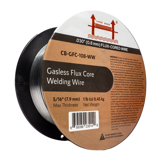 AWS E71T-GS .030 in (0.8 mm) 1 lb (0.5 kg) Spool Gasless Flux-Cored Wire "Innershield Style"