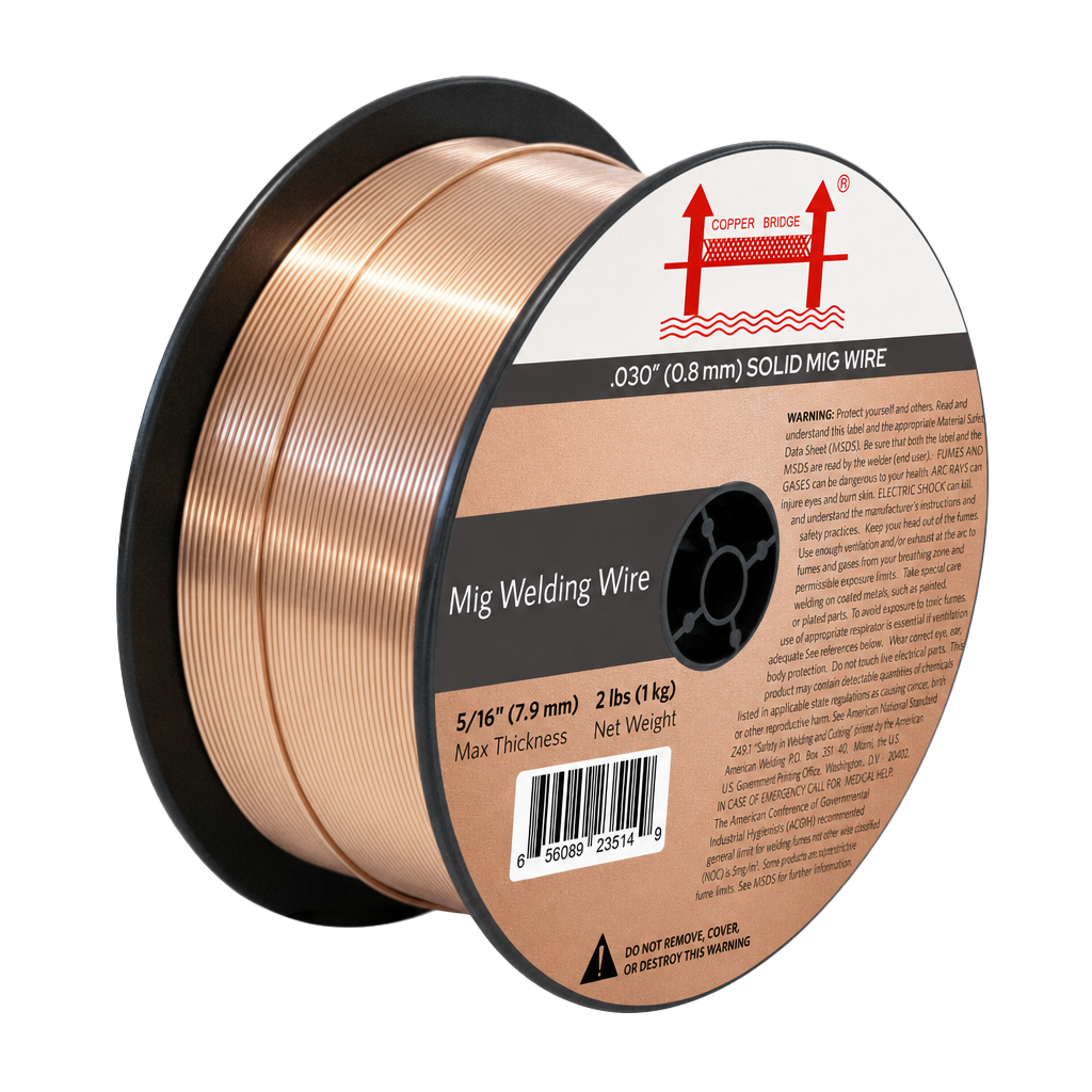 AWS ER70S-6 2 lb (1 kg) Spool Solid MIG Wire