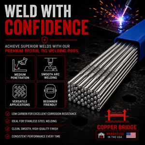 AWS ER308L 10 lb (5 kg) Pack Stainless TIG Welding Rods