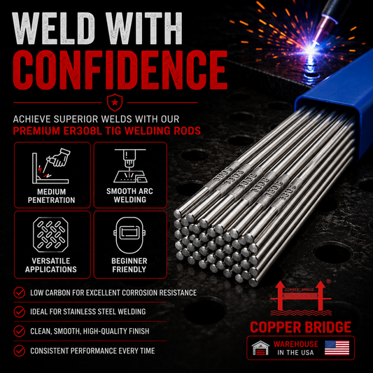 AWS ER308L 10 lb (5 kg) Pack Stainless TIG Welding Rods
