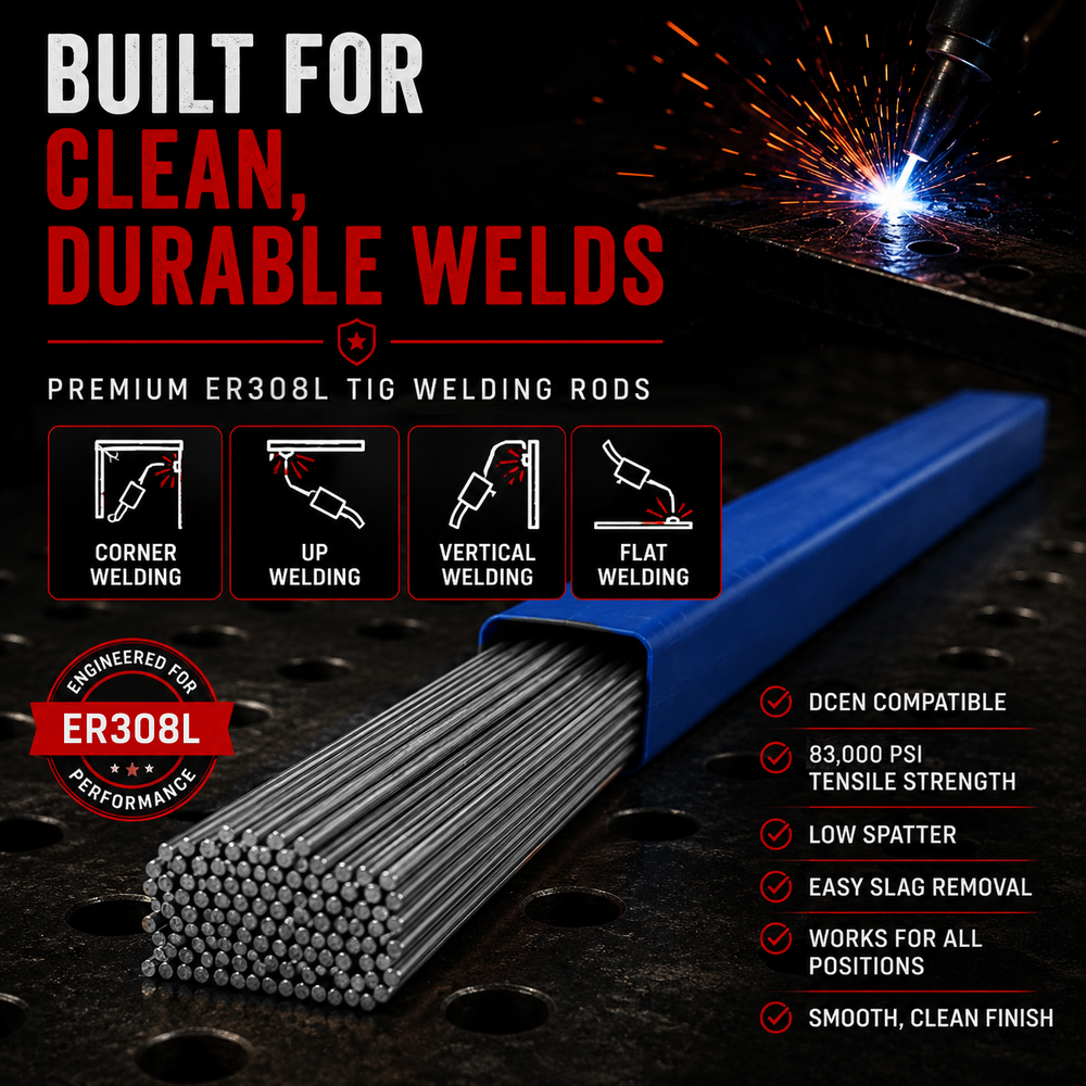 AWS ER308L 10 lb (5 kg) Pack Stainless TIG Welding Rods