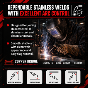AWS E309L-16 2 lb (1 kg) Box Stainless Stick Electrodes