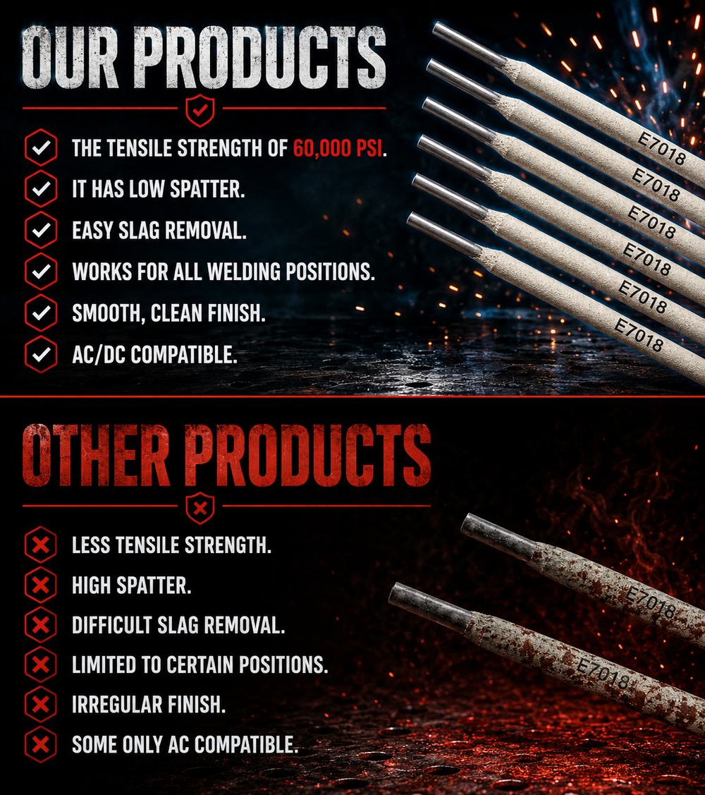 AWS E7018 10 lb (5 kg) Box Stick Welding Electrodes