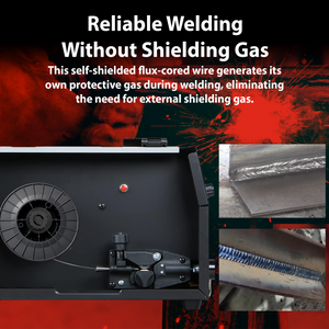 AWS E71T-GS .030 in (0.8 mm) 11 lb (5 kg) Spool Gasless Flux-Cored Wire "Innershield Style" – Self-Shielded, Smooth Arc, Mild Steel, DCEN