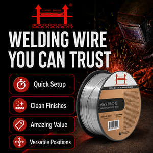 AWS ER4043 .035 in (0.9 mm) 1 lb (0.5 kg) Spool Aluminum MIG Wire