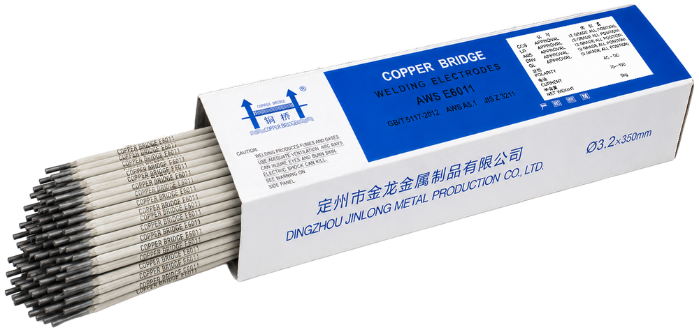 AWS E6011 1/8 in (3.2 mm), 11 lb (5 kg) Box Stick Welding Electrodes – Deep Penetration, All Position, Welds Dirty or Rusty Steel, AC/DC