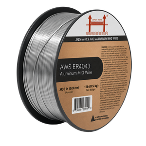 AWS ER4043 .035 in (0.9 mm) 1 lb (0.5 kg) Spool Aluminum MIG Wire