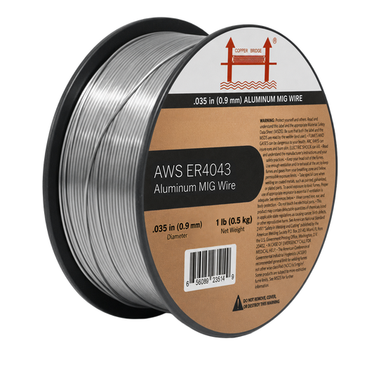 AWS ER4043 .035 in (0.9 mm) 1 lb (0.5 kg) Spool Aluminum MIG Wire