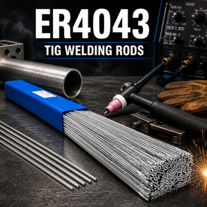 AWS ER4043 Varillas de soldadura TIG de aluminio de 1/16 pulg (1,6 mm) 11 lb (5 kg) – 5 % Silicio, flujo suave, aluminio, CA